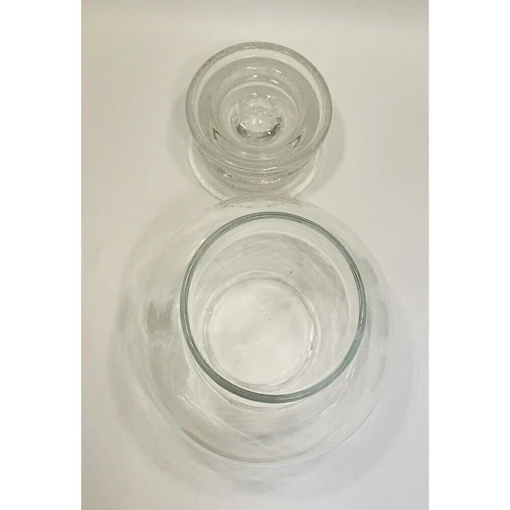 Anchor Hocking Hurricane Candle Holder 8” Taper Pillar Glass Clear Lantern